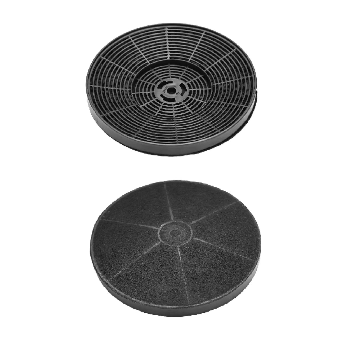 2pcs Round Range Hood Activated Carbon Filter 175x15mm Black Mesh Kitchen Stove Hood Charcoal Filter Odor Absorption