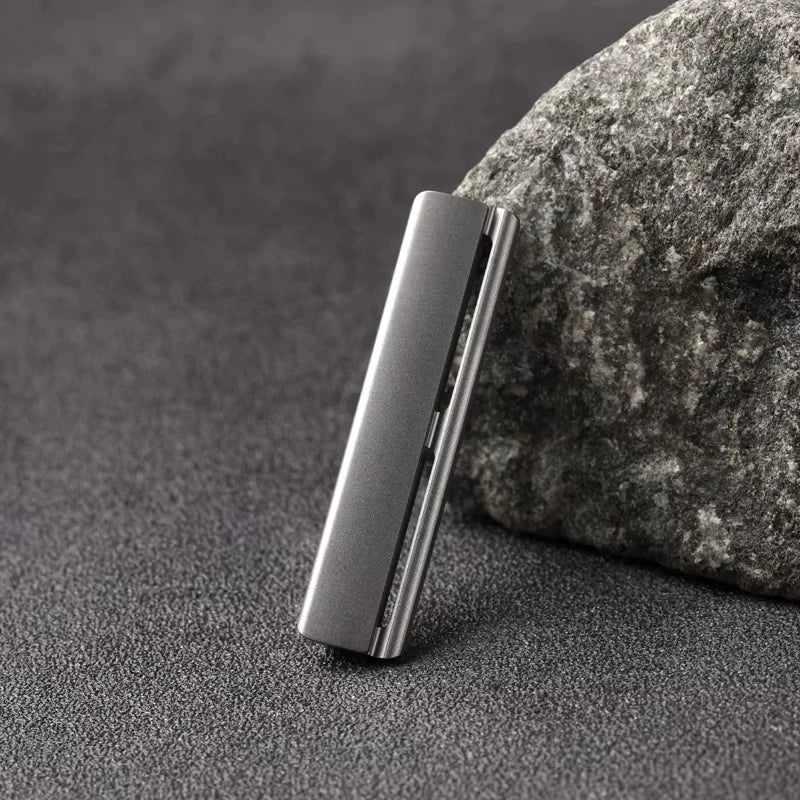 YAQI Excalibur Titanium Single Edge AC Safety Razor Head for Men Precision Shaving Replacement Razor Head