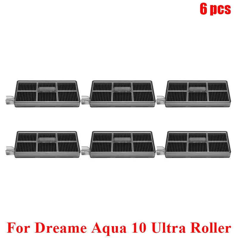Acccessories Compatible with (Dreame Aqua 10 Ultra Roller) Vacuum Parts Main Roller Brush Side Brush Cleaner Filter Dust Bag Roller Mops