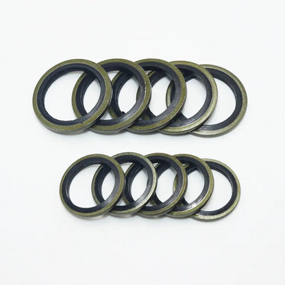 Seal Washer M5 M6 M8 M10 M12 M14 M16 M18 20 M24 Bonded Metal Rubber Gasket Oil -resistant Oil Drain Bolt Plug Sealing O Ring Kit