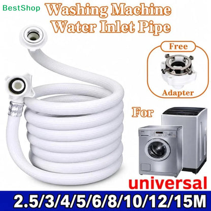 〔P〕Automatic Washing Machine Water Inlet Pipe Optional Hose Extension Adjustable Head Thickened Upper Water Pipe