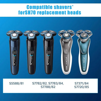 SH70 3/6/9PCS Replacement Head Blades Compatible with Norelco Series 7000 Electric Shavers