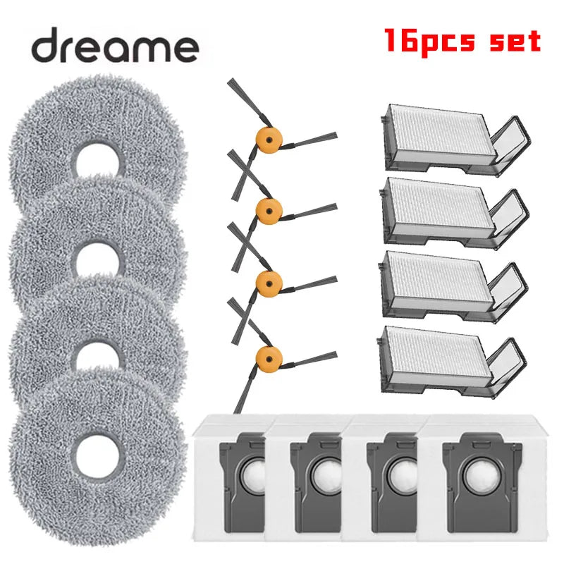 For Dreame X60 Max Ultra Complete X60 Ultra Robot Vacuum Cleaner Accessories Main Roller Side Brush Hepa Filter Bag Parts