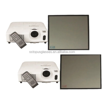3D Passive Polarized Projecting Filter Circular Polarized Filters for DLP Projector 15*15cm Home Theater Systems
