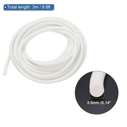 3/6Meters High Density Solid Sponge Rubber Backer Rod Silicone Foam Seal Strip Weather Stripping Cord for Sealing Gap Insulation