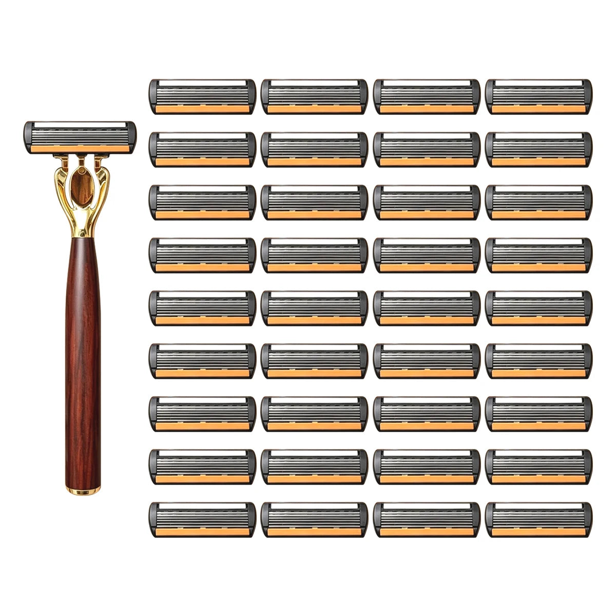 Manual Razor with Six-Layer Blades