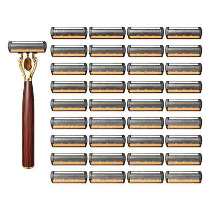 Manual Razor with Six-Layer Blades
