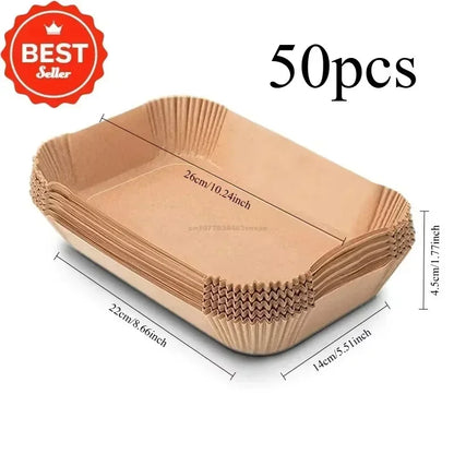 Air Fryer Cooking Baking Paper for Ninja Dual XL Foodi AF300 AF400 AF451 Disposable Paper Liner Mold Grill Accessories