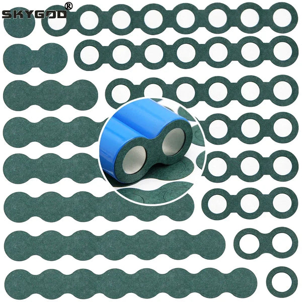 18650 21700 Battery Insulation Gasket Li-ion Pack 25~1000pcs 1S-8S Cell Barley Adhesive Paper Glue Fish Electrode Insulated Pads