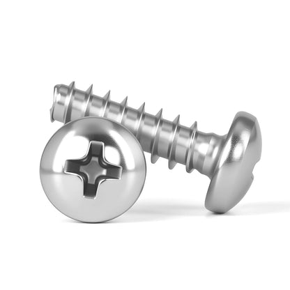 304 Stainless Steel Cross Round Pan Head with Washer Pad Collar Self-tapping Wood Screw Phillips Screws M1.2M1.4 M1.7 M2 M2.3-M5