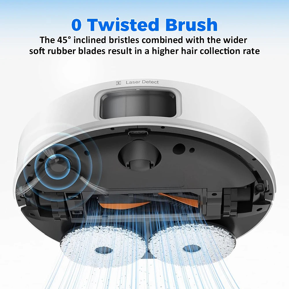 Main Brush For JONR P20 PRO T5 Pro Sweeping Robot Compatible with Midea V12 Pro Vacuum Cleaner Floor Cleaning Roller Brush Accessories Parts