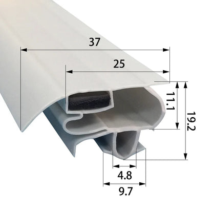 Refrigerator Door Seal — 2.5m — PVC Magnetic