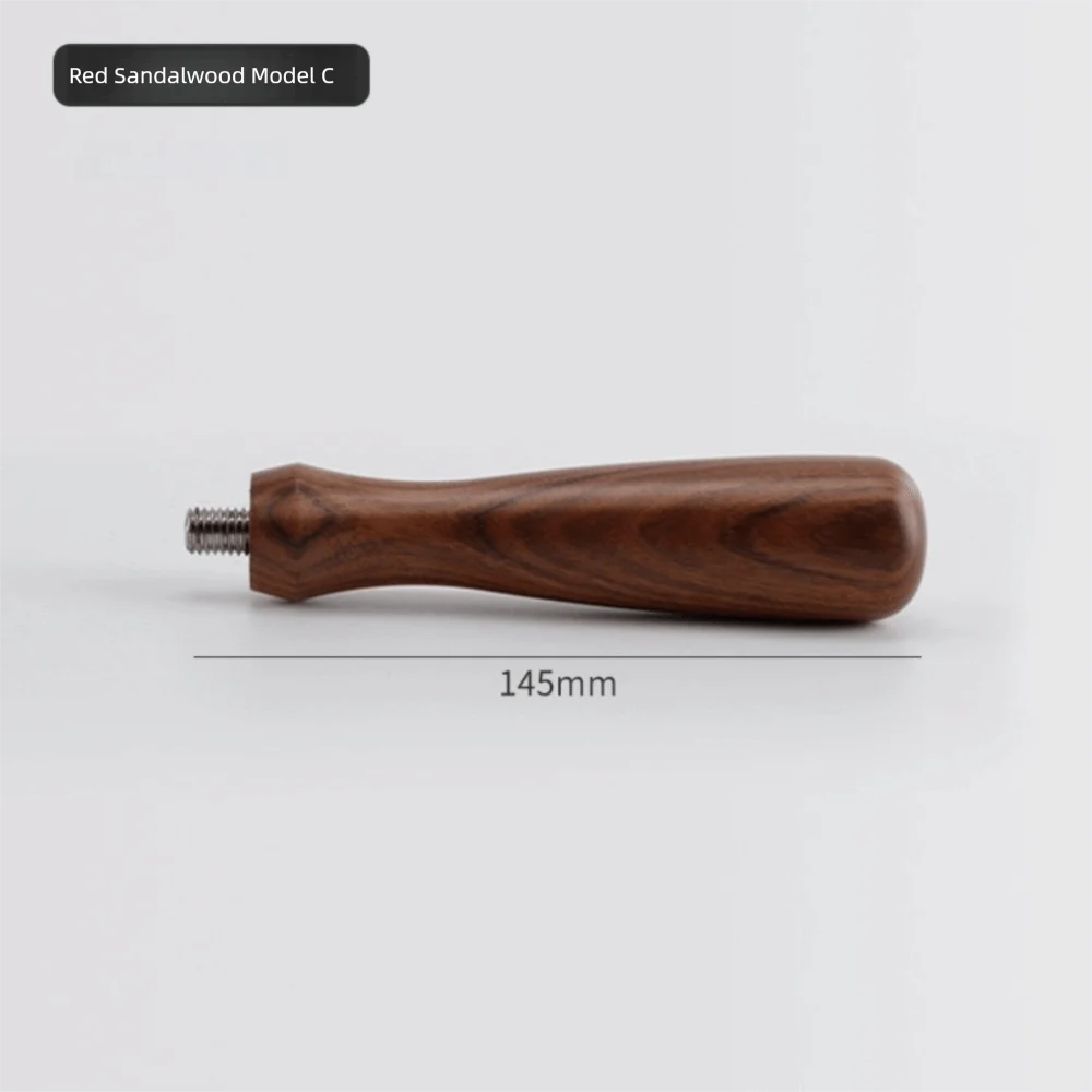 M10 Coffee Portafilter Handle Revolving Solid Wood Coffee Machine Handle Barista Tools for 51/53/58mm Filter Holder Handle