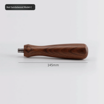 M10 Coffee Portafilter Handle Revolving Solid Wood Coffee Machine Handle Barista Tools for 51/53/58mm Filter Holder Handle