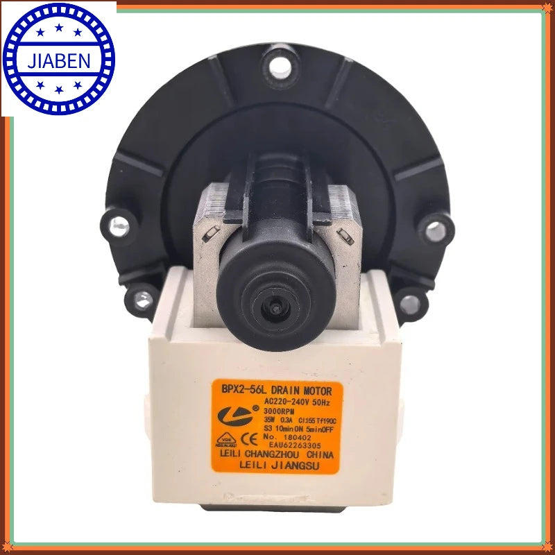 BPX2‑56L EAU62263305 Drain Pump Motor, AC220‑240V 50Hz Washing Machine Repair Accessory Compatible with LG