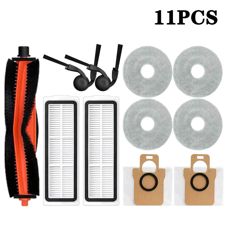 Compatible with Xiaomi Robot Vacuum H50/H50 Pro Robot Vacuum Cleaner Accessories Mop Dust Bag Main Brush Side Brush Hepa Filter Replacement