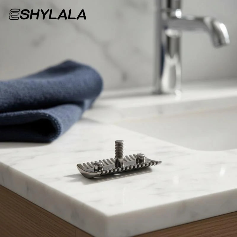 Razor Stainless Steel Top Aggressive Chrome Color Double-edged Mens Slant Safety Razor Head Replacement Accessory