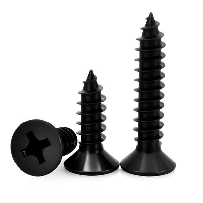 M1.7-M5 Small Micro Carbon Steel Cross Phillips Flat Countersunk Pan Head Self Tapping Wood Screw Machine Laptop Screws30-200pcs