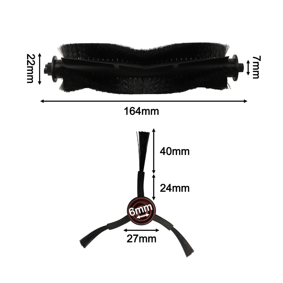 Replacement Parts Kit For Laresar Mars01 Robot Vacuum Includes Main Roller Brush Side Brushes And Filters For Pet Hair
