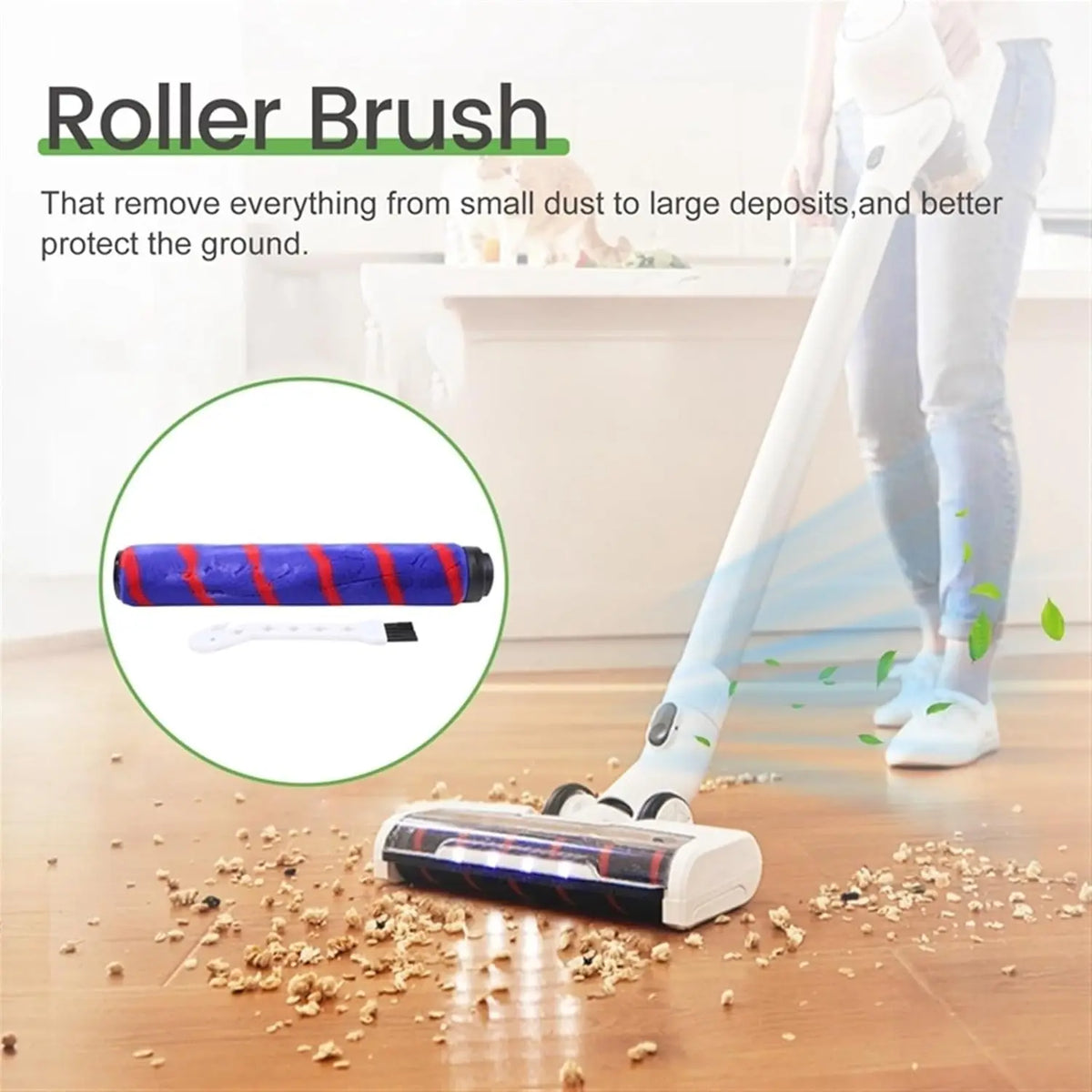Roller Brush Compatible with Tineco A10 A11 Hero A10 A11 for Master for Pure ONE S11 S12 Vacuum Cleaner Replacement Accessories