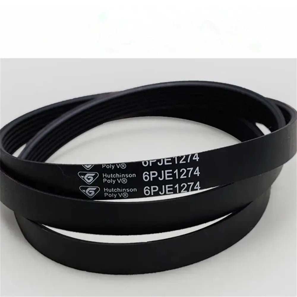 Transmission Drive Belt Rubber Belts for Little Swan Compatible with Midea Drum Washing Machine 6PJE1274 6EPJ1274 Repair Parts