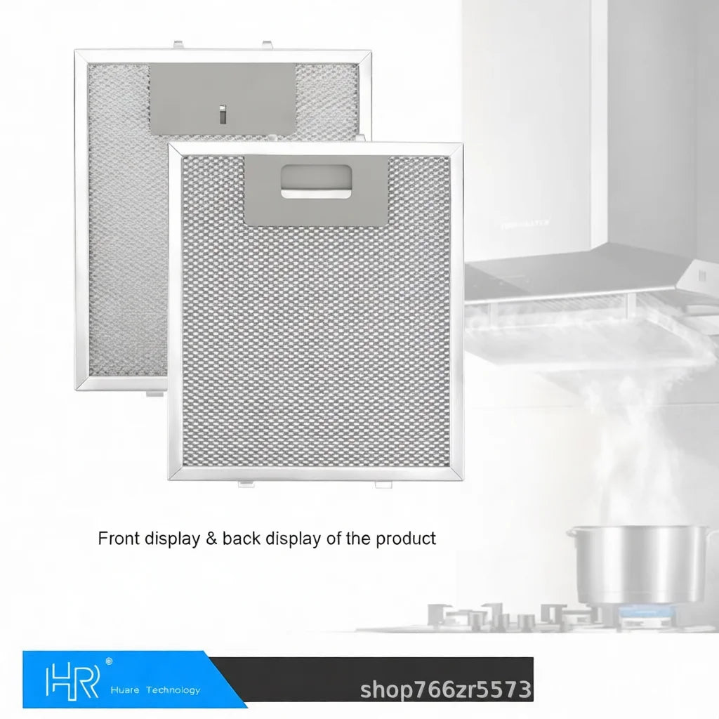 Range Hood Grease Filter Aluminum Mesh Screen Kitchen Exhaust Fan Purifier Part Oil Trap Sheet Heat Resistant Net