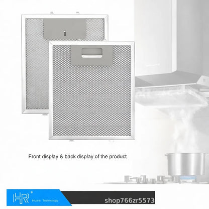 Range Hood Grease Filter Aluminum Mesh Screen Kitchen Exhaust Fan Purifier Part Oil Trap Sheet Heat Resistant Net