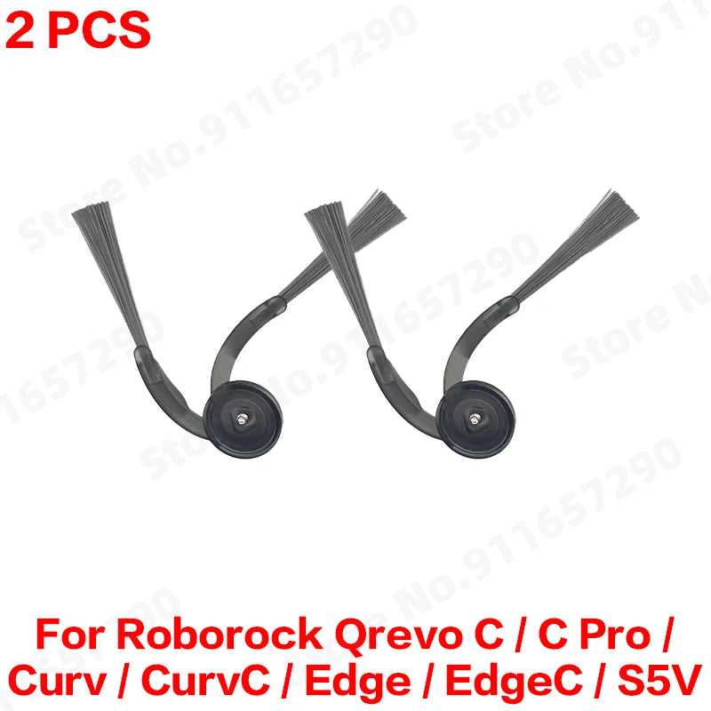 Compatible with Roborock Qrevo C/C Pro/Curv/CurvC/Edge/EdgeC/S5V Compatible Main Side Brush, Mop Cloth, Dust Bag & Filter Set