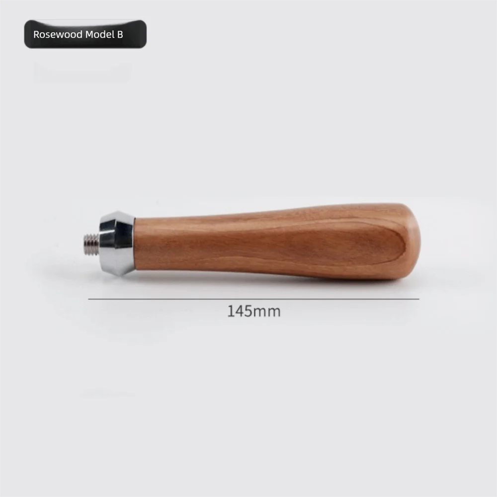 M10 Coffee Portafilter Handle Revolving Solid Wood Coffee Machine Handle Barista Tools for 51/53/58mm Filter Holder Handle