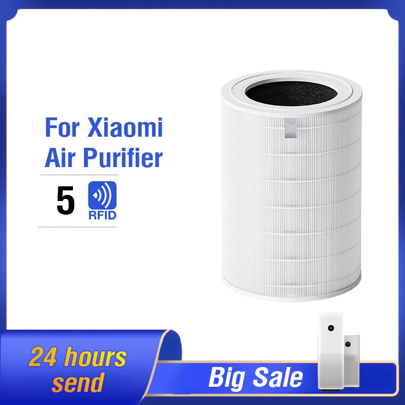 Compatible with Xiaomi 5 Filter Replacement Filter for Xiaomi Mi Mijia Air Purifier 5