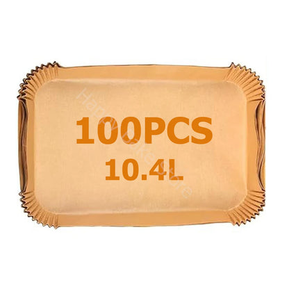 10.4L Air Fryer Liners for Ninja Flexi AF500 Duronic AF34 Drawer Rectangle Disposable Air Fryer Paper Liner Airfryer Accessories