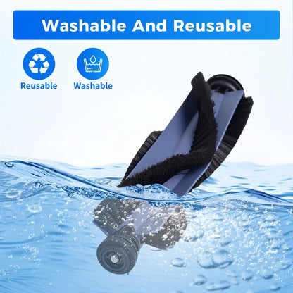 Main Brush For Eufy X10 Pro Omni Robot Vacuum Cleaner Accessories Roller Brush Anti-tangle Brush Parts Replacement