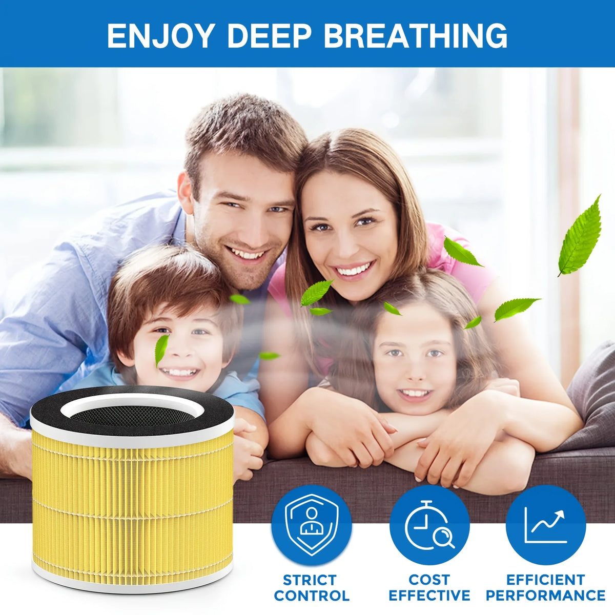 1/2 Pack RP-AP088-F1 Compatible with RENPHO Air Purifier Replacement Filter RP-AP088W RP-AP088 RP-AP088B