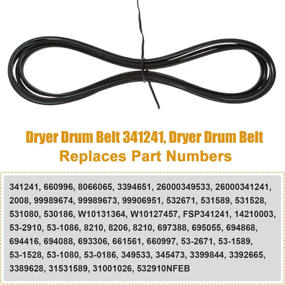 4392065 Dryer Maintenance and Repair Kit Includes Drum Roller Belt and Idler Pulley Compatible with Whirlpool Maytag Dryer