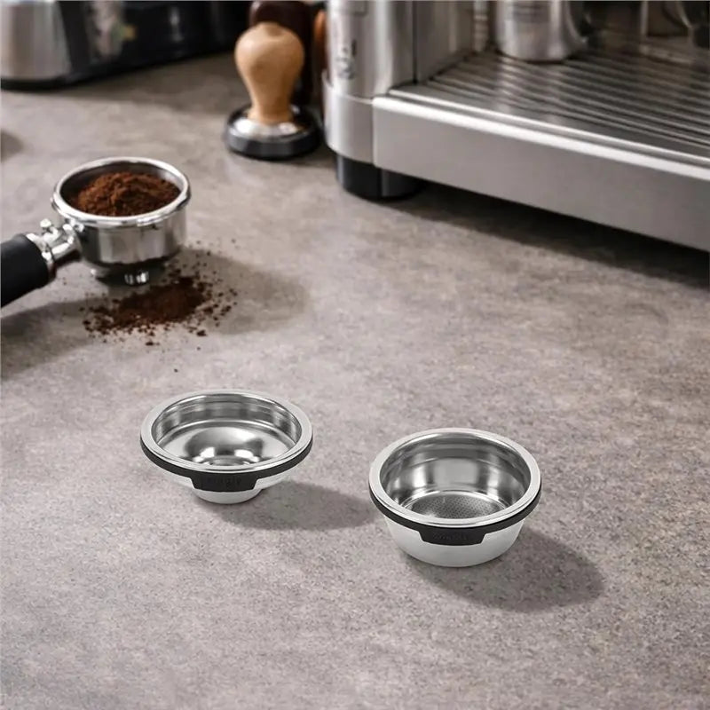 NECESSITYFor Ninja Luxe Cafe ES601& ES701 Compatible 2Pcs Coffee Filter Baskets-Single& Double Cup, Pressurized Portafilter De
