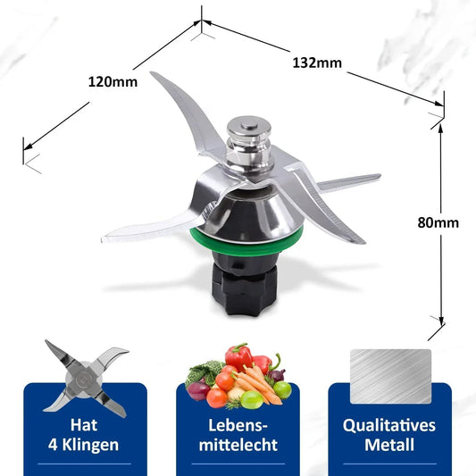 Stainless Steel Blender Blade Cooking Machine Accessories Is Compatible with Thermomix TM5/TM6/TM31 Knife Set