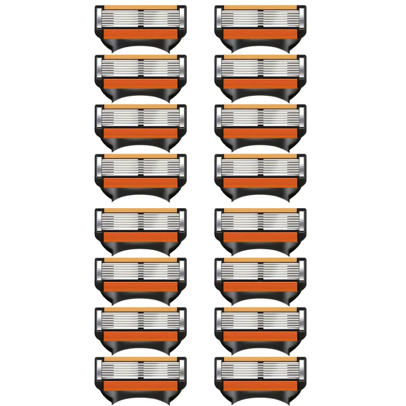 Six-Layer Replacement Razor Cartridges