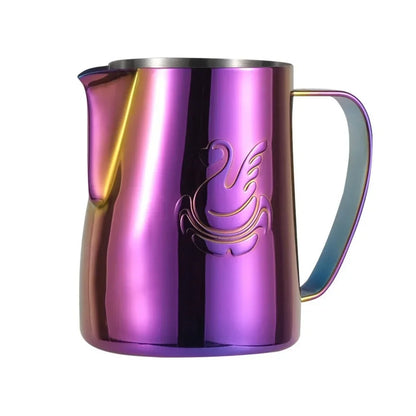 1Pc 600ml Milk Jug Steaming Frothing Pitcher Stainless Steel Non-Stick Pull Flower Cup for Coffee Cappuccino Latte