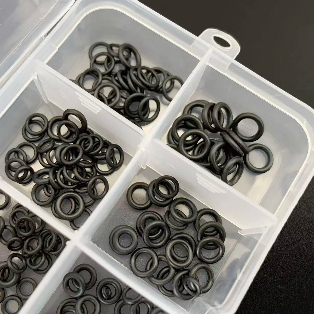 EPDM Black O-Ring Kit Weatherproof Sealing Gaskets for Auto/Plumbing/Equipment Sizes CS 1-1.5mm OD 3~8mm Rubber O Rings 250PCS