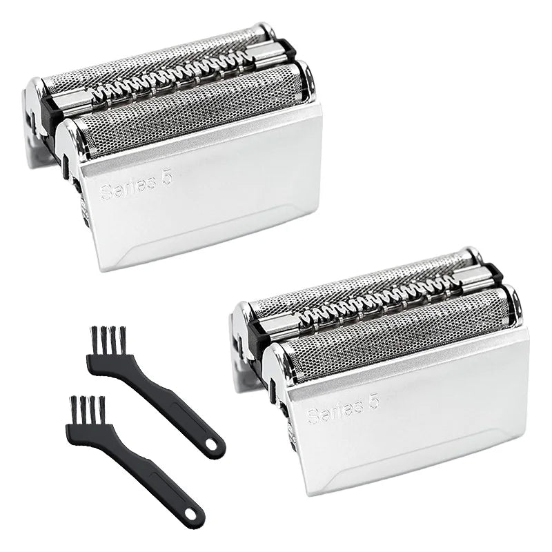 2PC 52S Electric Shaver Replacement Head Compatible with S5 Men's Razor Foil And Cutter Assembly for Series 5 5090,5190cc