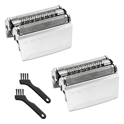 2PC 52S Electric Shaver Replacement Head Compatible with S5 Men's Razor Foil And Cutter Assembly for Series 5 5090,5190cc