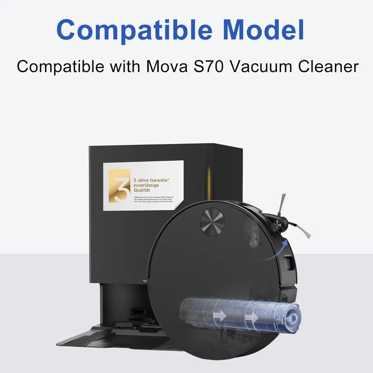 Accessories For ( MOVA S70 Roller / S70 Pro Roller / S70 Ultra Roller ) Spare Parts Main Side Brush Roller Mop Filter Dust Bag