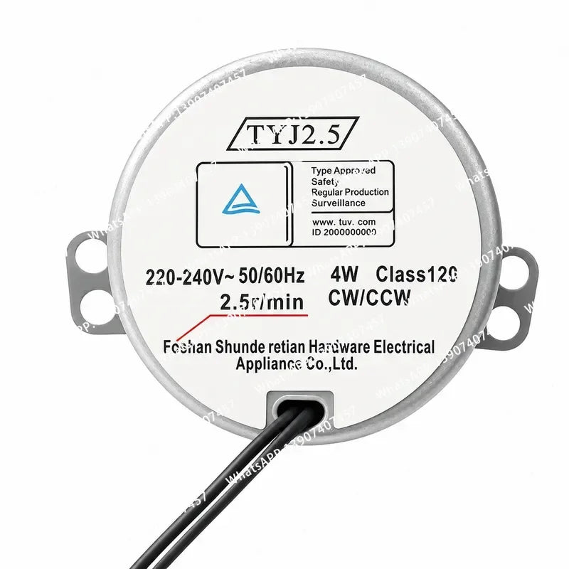 For Fan Synchronous Motor Parts TYJ2.5 5r/min 2.5r/min Replacement Accessory for Home Appliance Repair