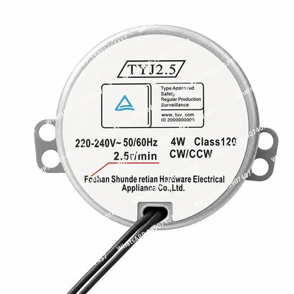For Fan Synchronous Motor Parts TYJ2.5 5r/min 2.5r/min Replacement Accessory for Home Appliance Repair