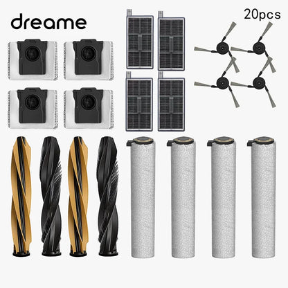 Dreame Aqua 10 Roller / Aqua 10 Pro Roller / Aqua 10 Ultra Roller Accessories Main Side Brush Roller Mop Cloth Filter Dust Bag