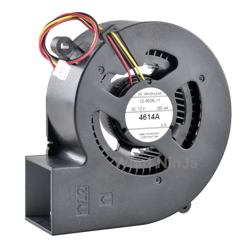 CL-8028L-11 8cm 80mm Blower Fan 80x80x28mm DC12V 260mA Centrifugal Fan Cooling Fan for Projector Printers