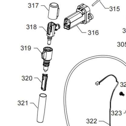Compatible with Philips coffee machines, models EP2121, EP2124, EP2221, EP1221, EP2220, EP3221, foam mixing assembly accessories
