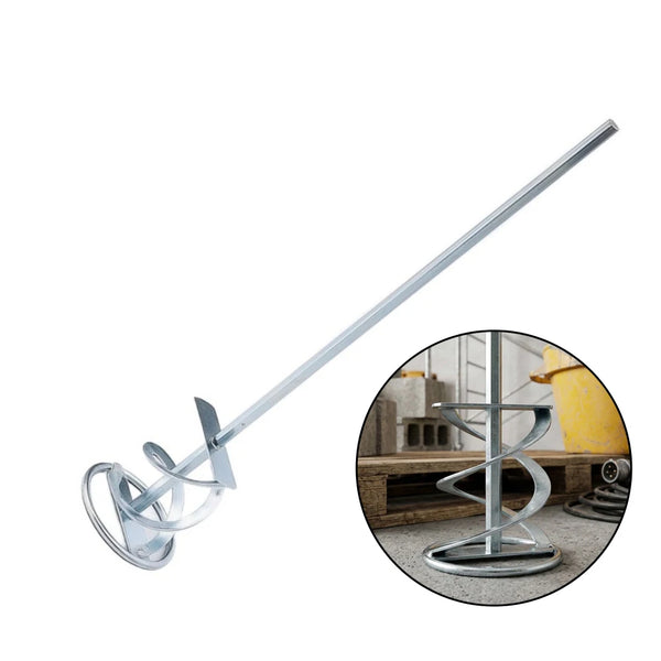 1pc Efficient Metal Mixing Paddle Cement Mixer With Drill Bits Stainless Steel Power Blender 250mmx8mm 50mm Impeller