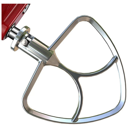 Stainless Steel Flat Beater 4.5-5 Quart for KitchenAid Tilt Head Stand Mixer Attachment Replacement Parts Washable Bowl