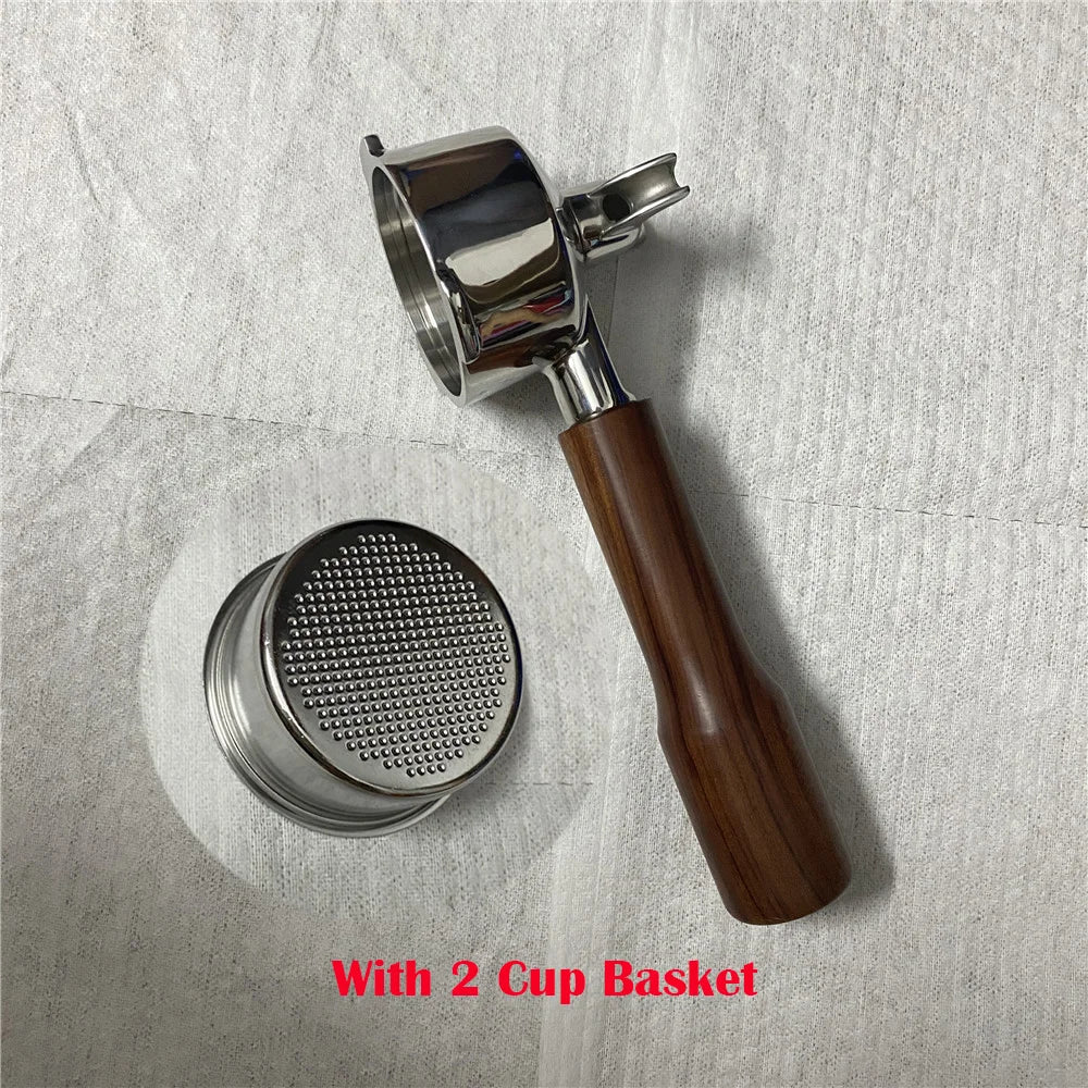 51mm Double Mouthed Coffee Portafilter For Homix/Gypas/Hibrew h11/Oster/Phico Coffee Machine Stainless Steel Coffee Handle